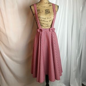 ModCloth Collectif Gingham Jumper/Skirt